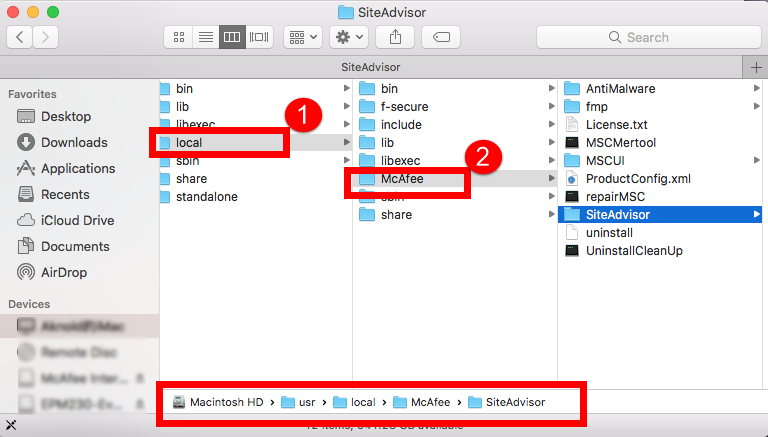 How to download mcafee siteadvisor uninstaller on mac catalina